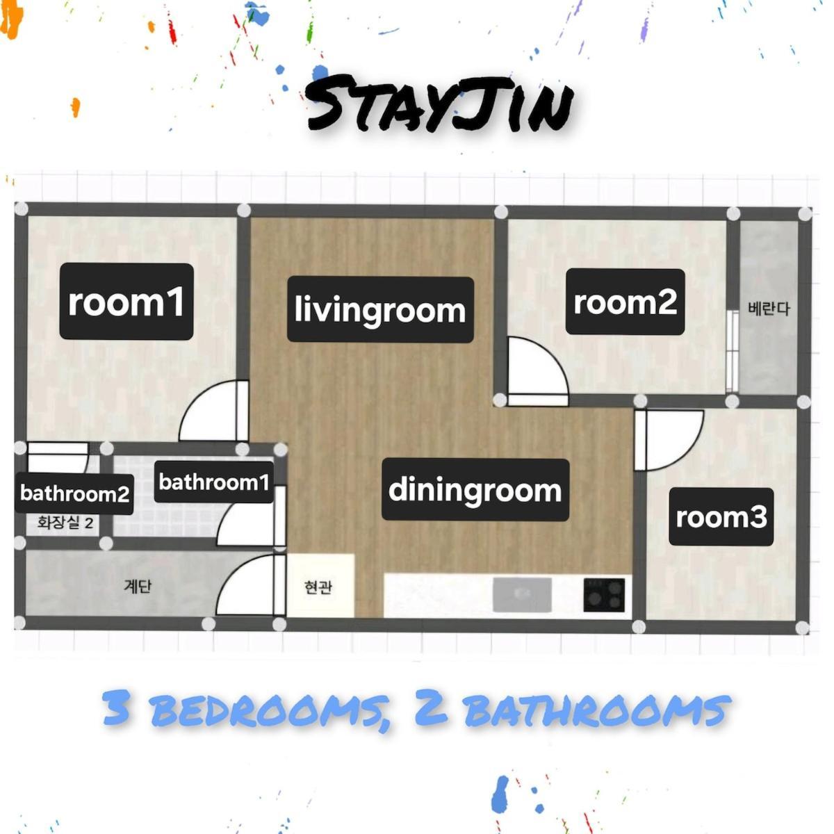 Apartment Stayjin Kachisanstation Gimpo Airportincheon Airport Yeouido Hongdae Gocheok Dome Up To 9people 4 Beds Seoul